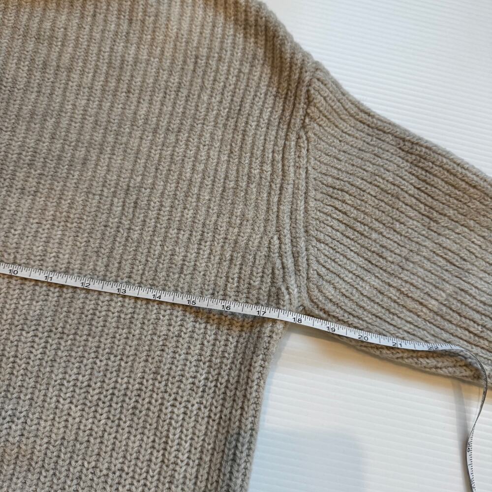 Wilfred Aritzia Montpellier 100% Merino Wool Chunky Turtleneck Sweater Oatmeal S - Picture 13 of 16